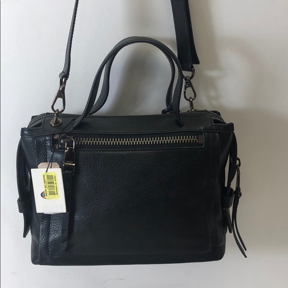 Fossil Bella Small Satchel Black Cheetah New - Picture 4 of 8